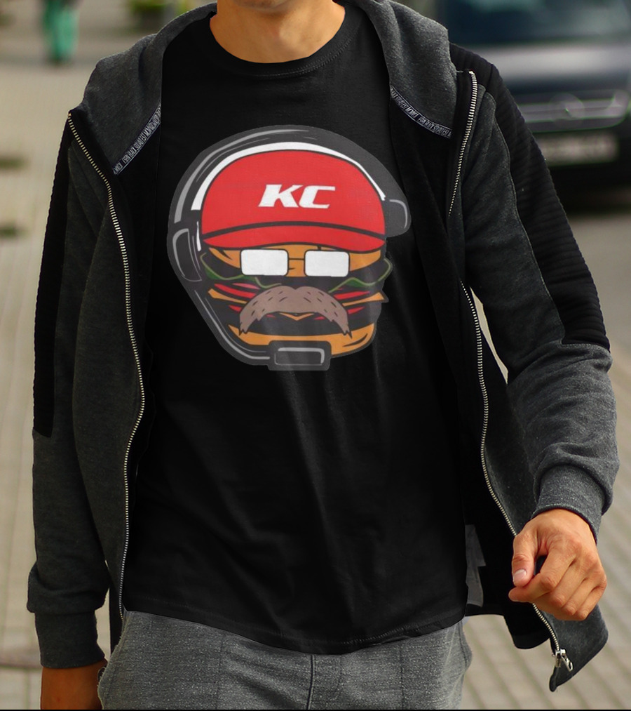 Andy Reid Hamburger KC Kansas City Chiefs T-Shirt