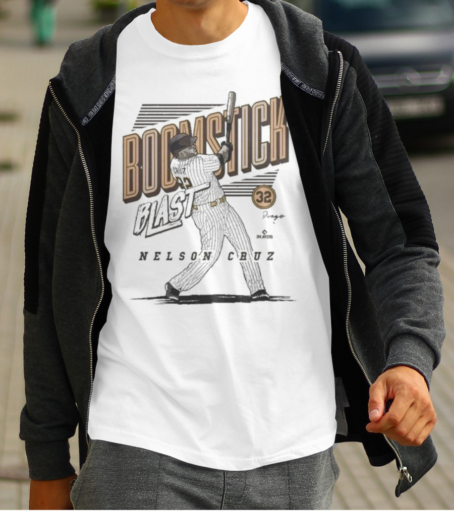 Boomstick Blast Nelson Cruz San Diego Padres 32 T-Shirt