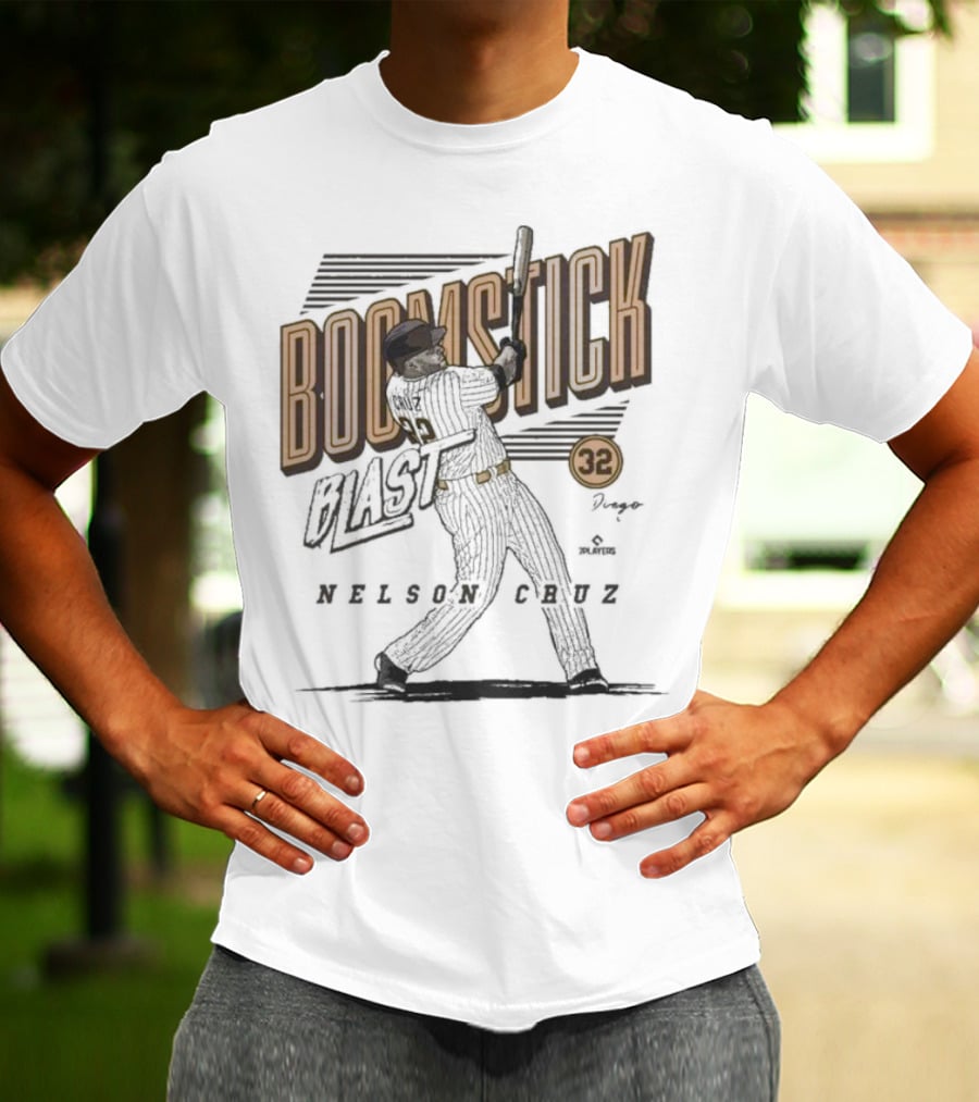 Boomstick Blast Nelson Cruz San Diego Padres 32 T-Shirt