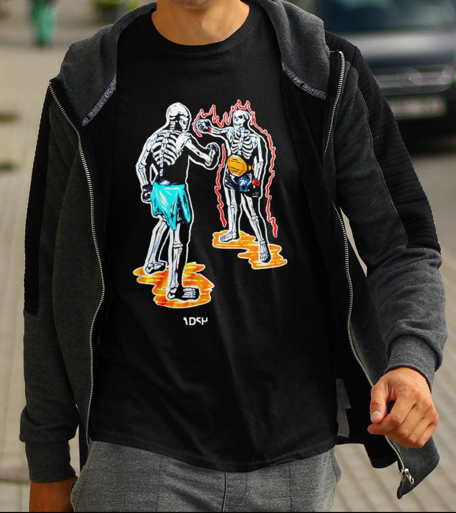 Skeletal Boxing Showdown 1DS4 Headshot Dead T-Shirt
