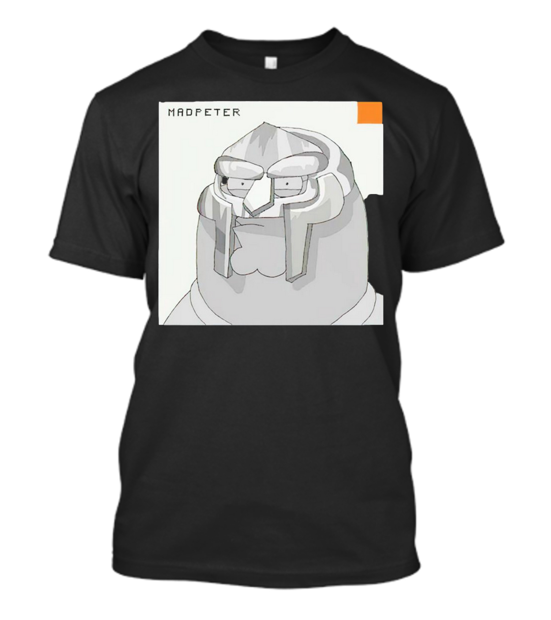 Mad Peter MF Doom Mask Cartoon T-Shirt
