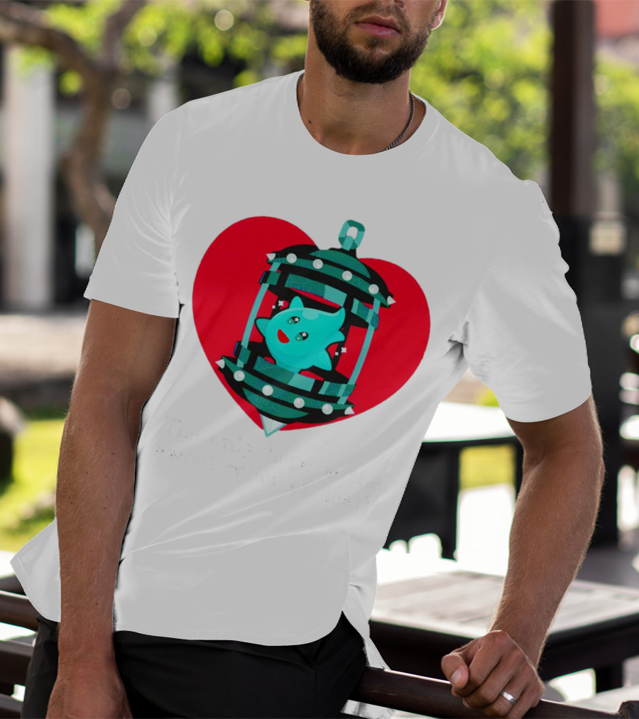 The Only Hope Is The Sweet Relief Of Death Heart And Ghost Cage T-Shirt
