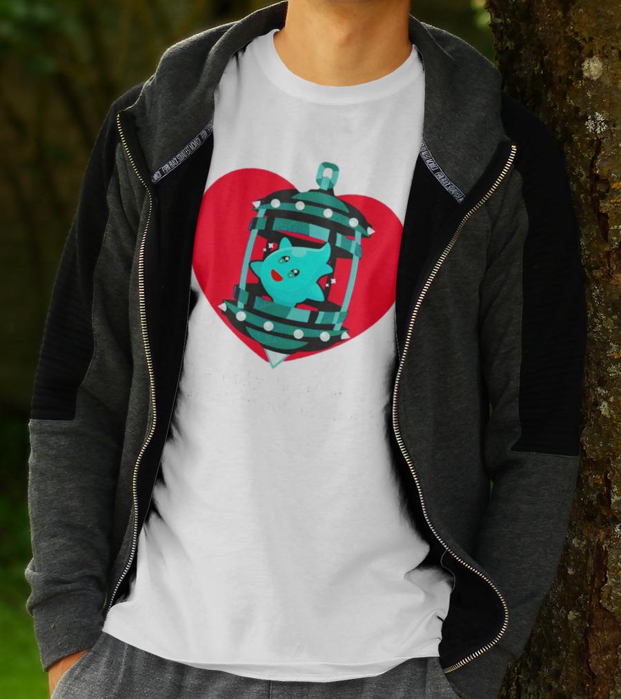 The Only Hope Is The Sweet Relief Of Death Heart And Ghost Cage T-Shirt