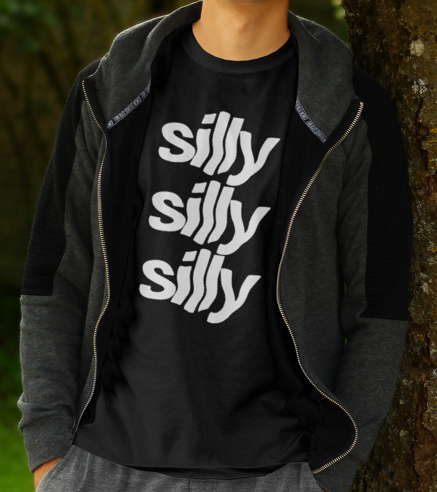 Silly Silly Silly Wavy Text Retro Fun T-Shirt