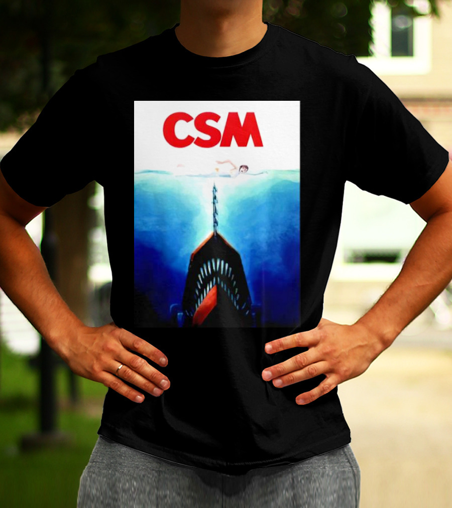 CSM Jaws Blu-Ray Parody Swim Danger T-Shirt