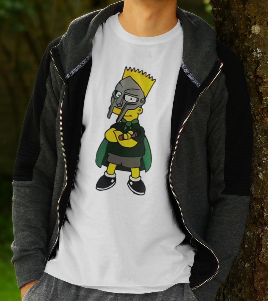 Mf Doom Bart Simpson Mask Crossover Collaboration T-Shirt