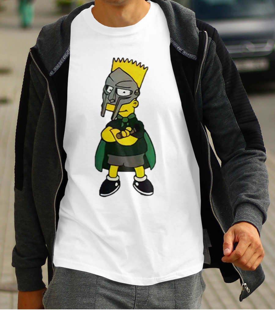 Mf Doom Bart Simpson Mask Crossover Collaboration T-Shirt