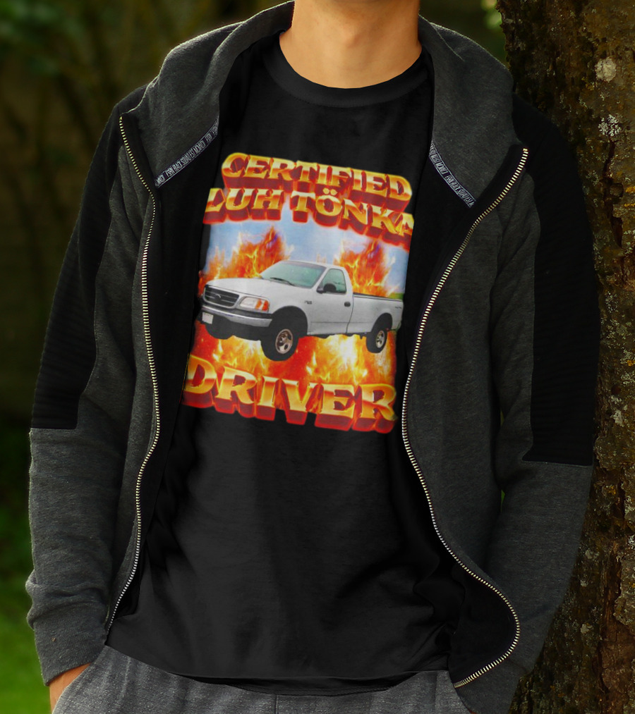 Certified Luh Tönka Driver Truck Flames T-Shirt