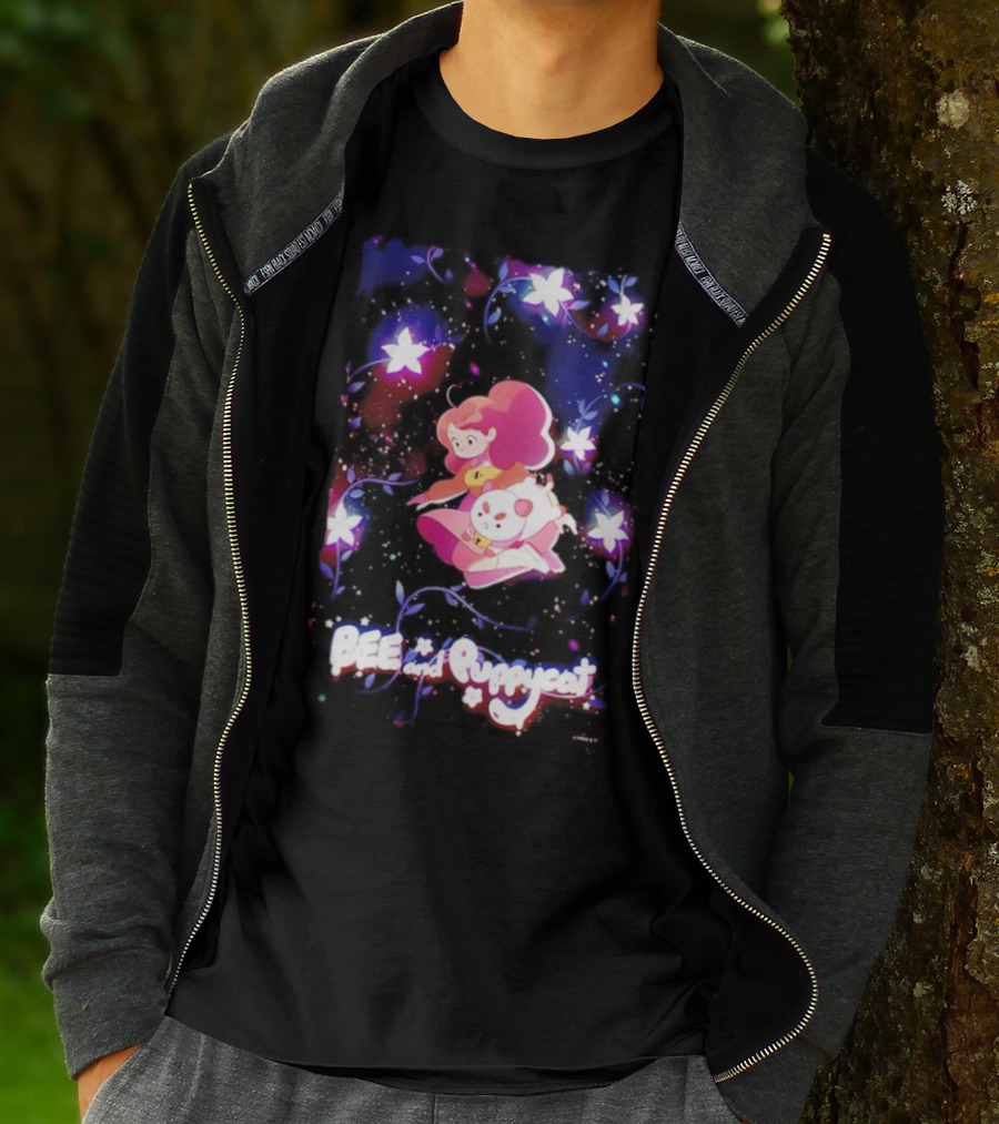 BEE And Puppycat Space Flowers Cosmic Adventure T-Shirt