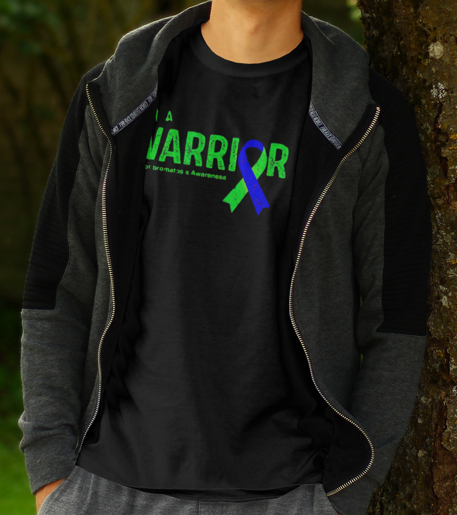 I’m A Warrior Neurofibromatosis Awareness Blue And Green T-Shirt