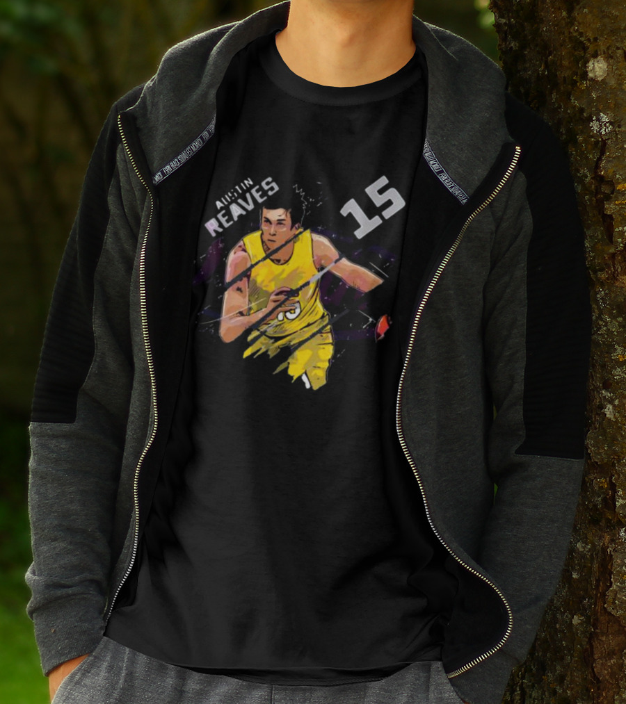 Austin Reaves 15 Los Angeles Lakers Basketball Player T-Shirt