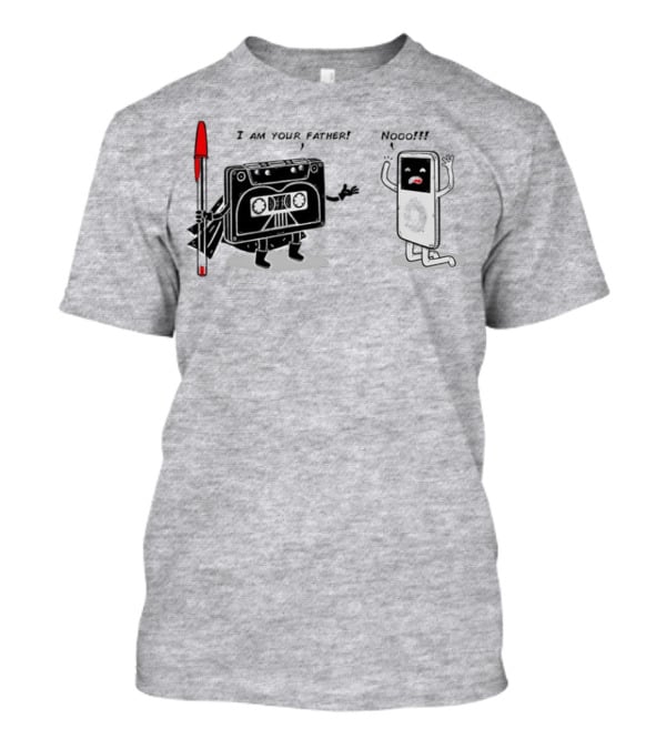 I Am Your Father Nooo Cassette And IPod T-Shirt