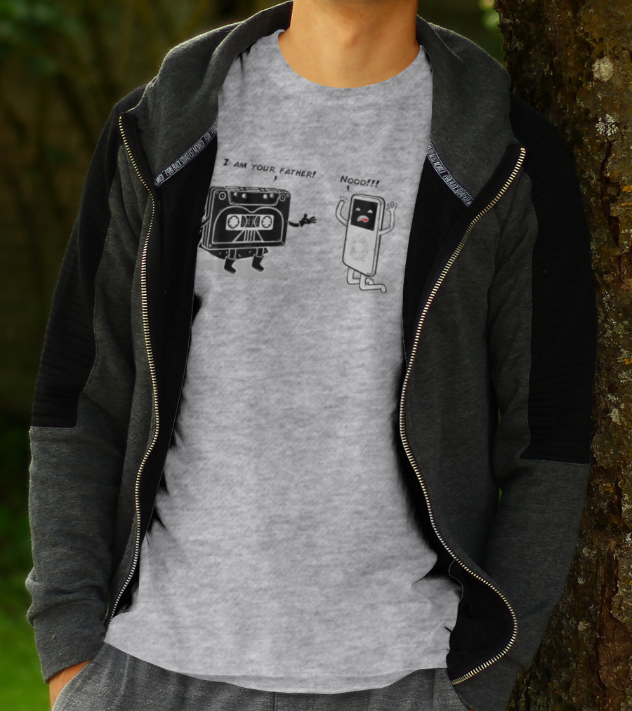 I Am Your Father Nooo Cassette And IPod T-Shirt