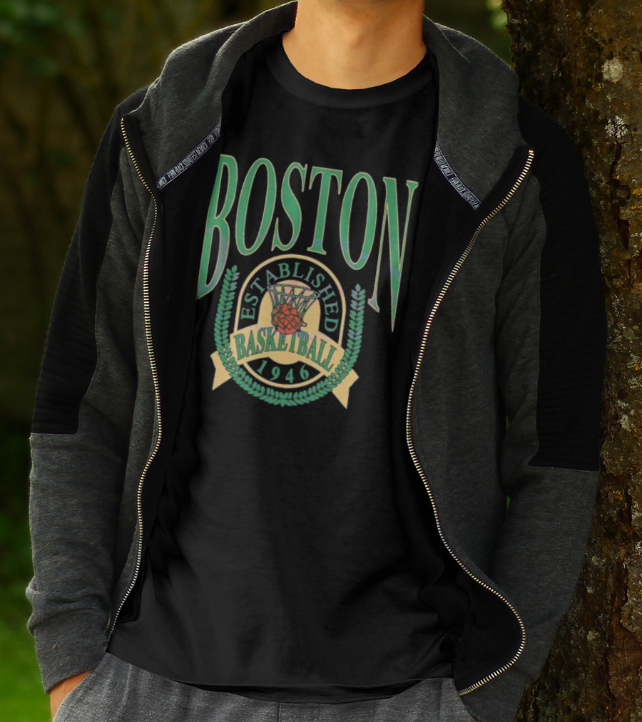 Boston Celtics Established Basketball 1946 NBA Season T-Shirt