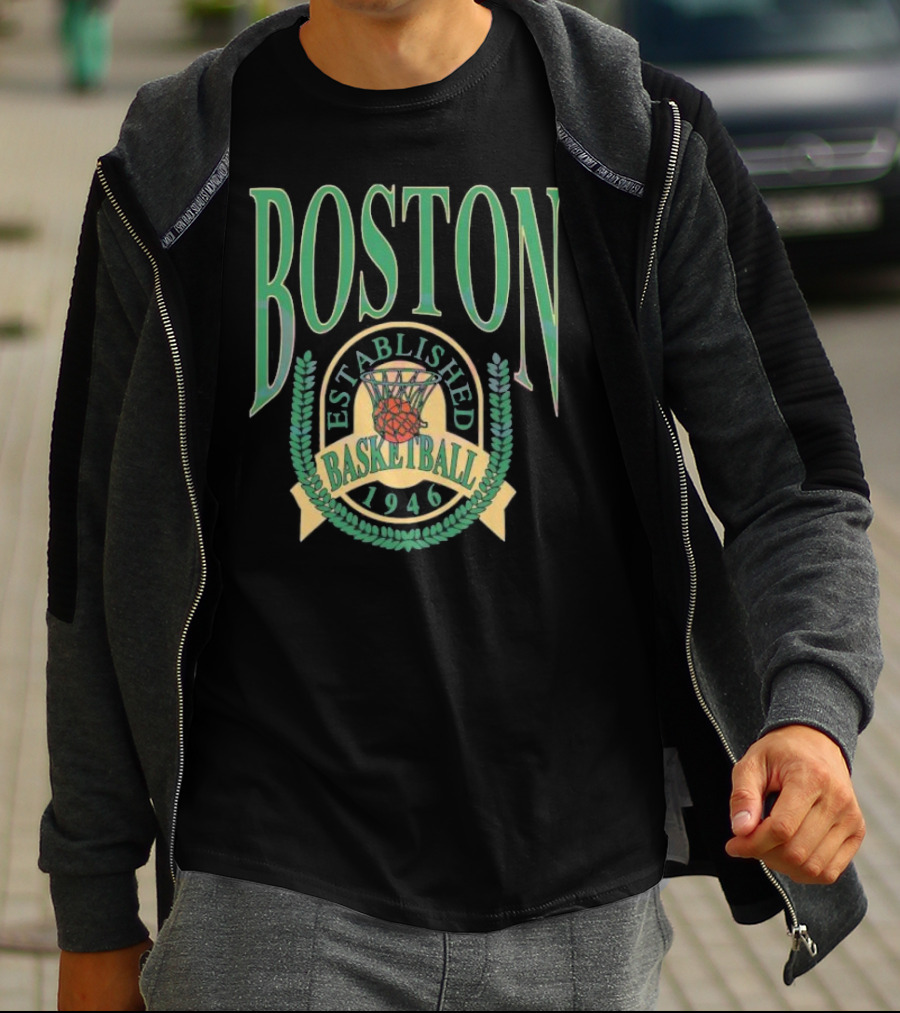 Boston Celtics Established Basketball 1946 NBA Season T-Shirt
