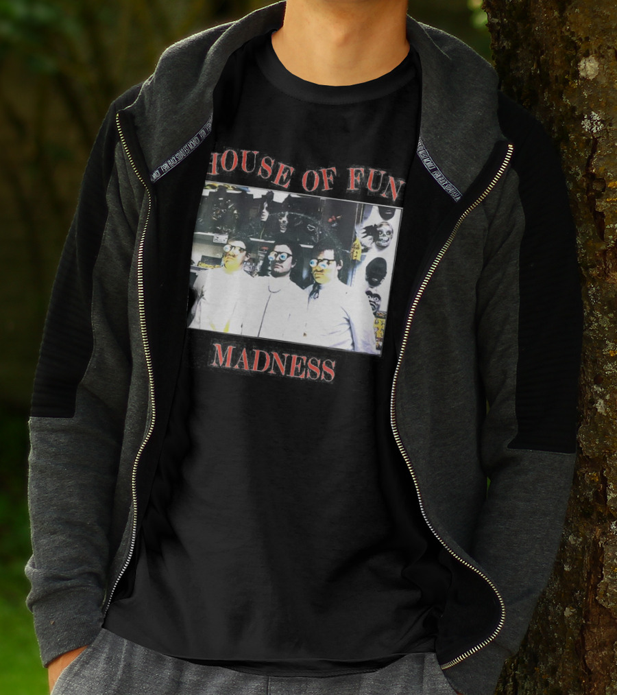 Madness House Of Fun 1980s Band Photo With Mask Collection T-Shirt