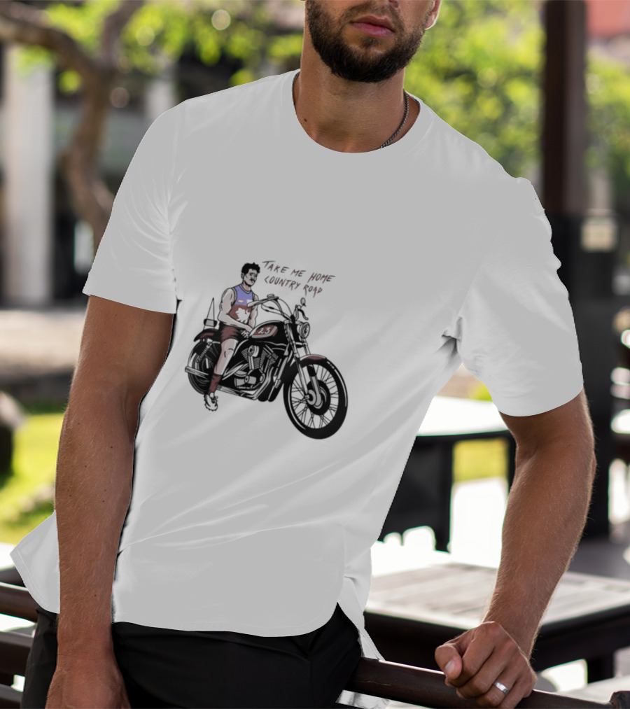Take Me Home Country Road Motorcycle Rider T-Shirt