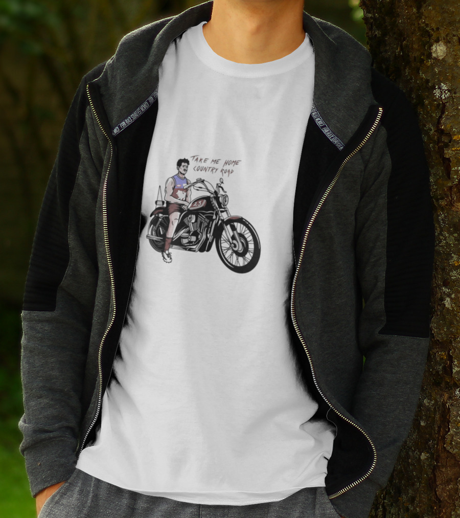 Take Me Home Country Road Motorcycle Rider T-Shirt