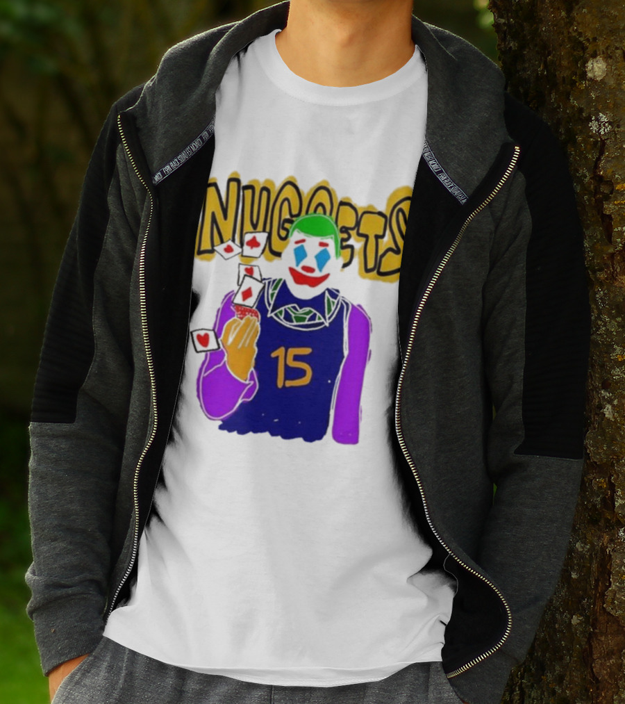 Nuggets Clown 15 Nikola Jokic Joker Basketball NBA T-Shirt