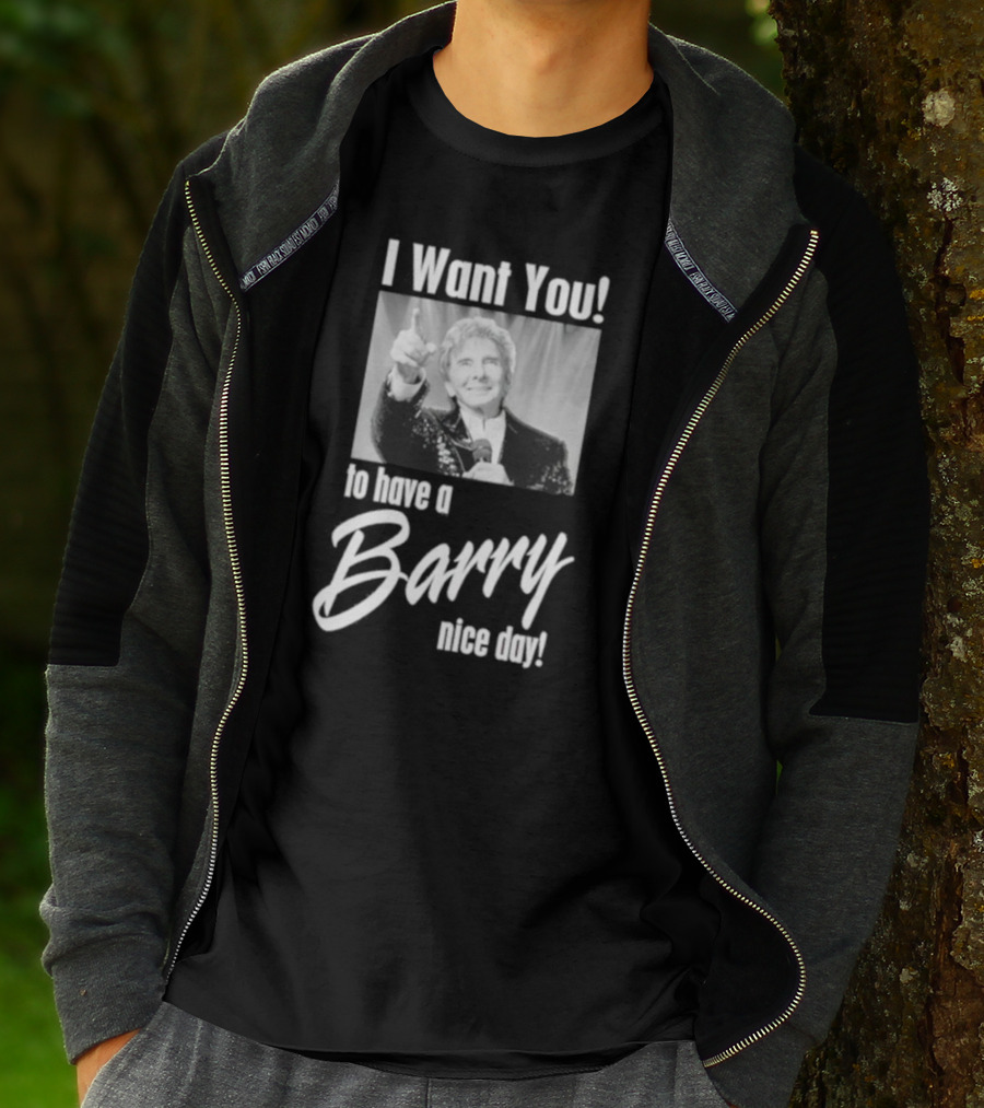 I Want You To Have A Barry Nice Day Pointing Gesture T-Shirt
