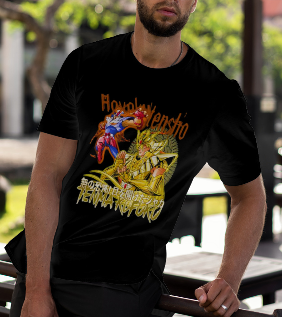 Phoenix Ikki Tenma Kofuku Action Scene Hyaku Ren Sho Saint Seiya T-Shirt