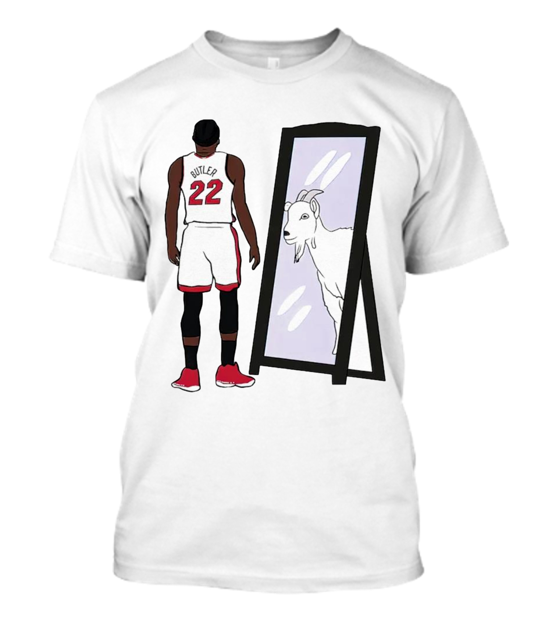Jimmy Butler 22 Mirror Reflection Goat T-Shirt