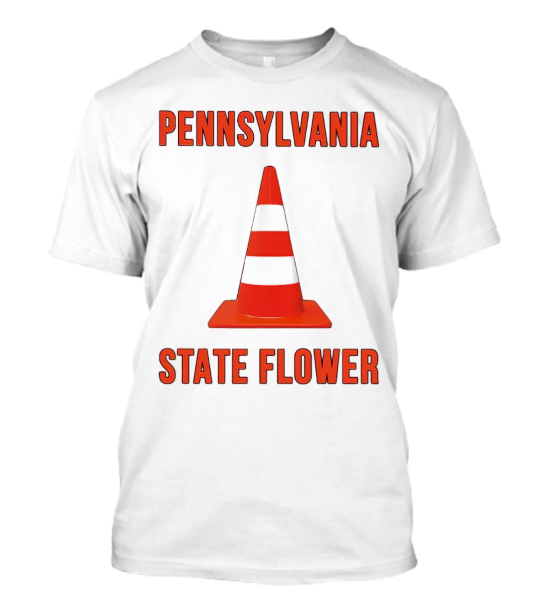 PENNSYLVANIA STATE FLOWER TRAFFIC CONE T-Shirt