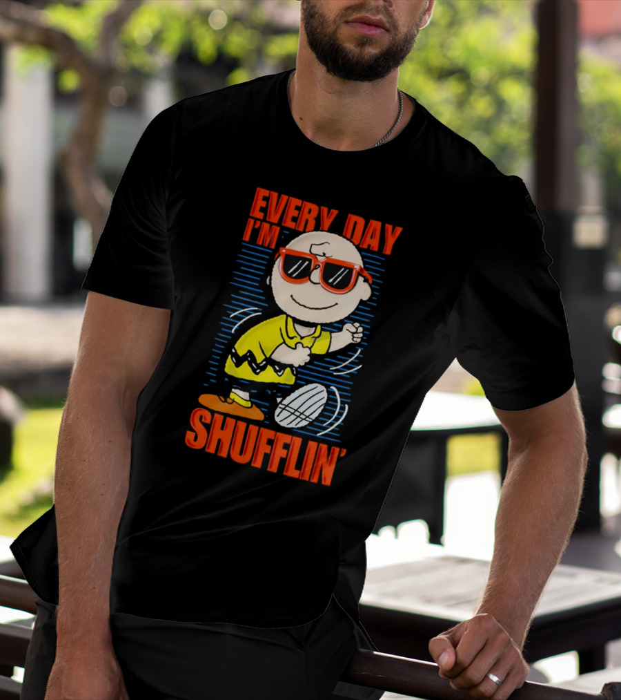 Charlie Brown Every Day I’m Shufflin’ Sunglasses Dance T-Shirt