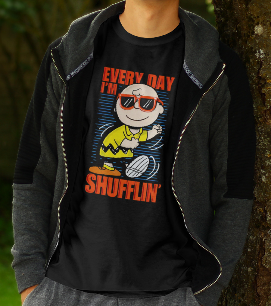 Charlie Brown Every Day I’m Shufflin’ Sunglasses Dance T-Shirt