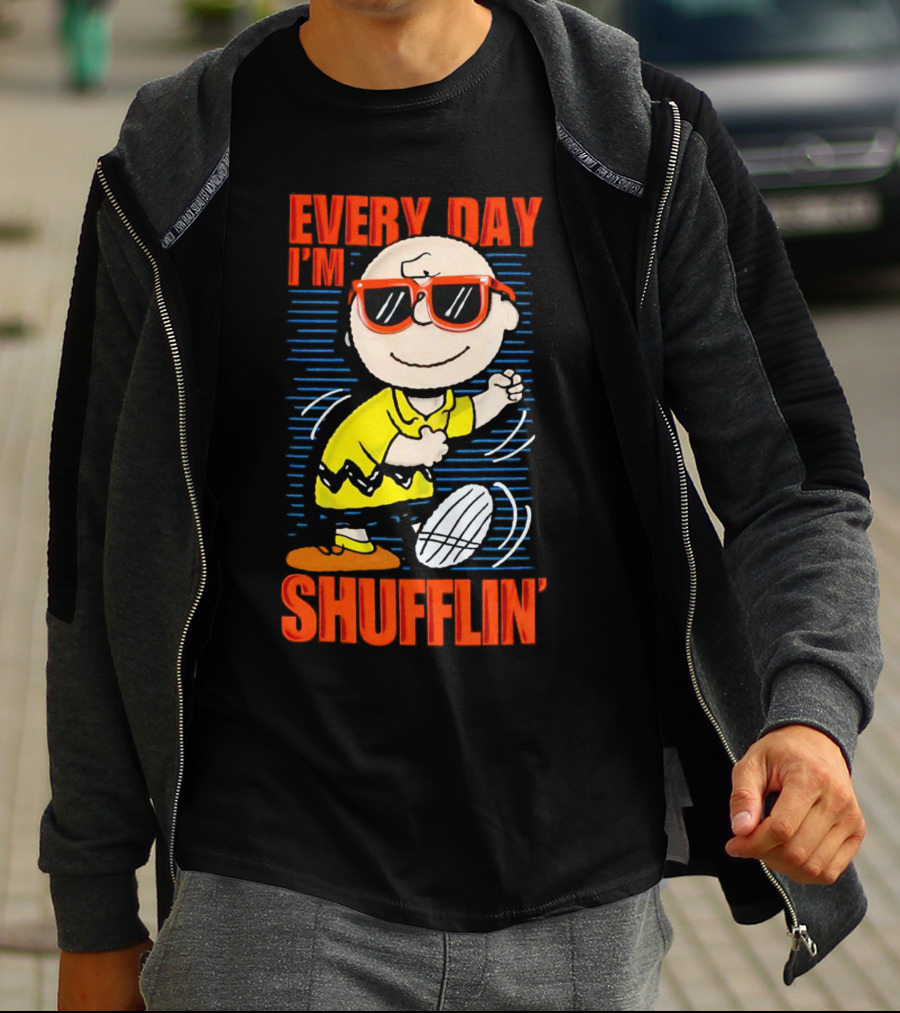 Charlie Brown Every Day I’m Shufflin’ Sunglasses Dance T-Shirt