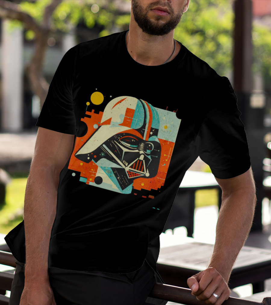 Darth Vader Dark Helmet Pop Art Retro T-Shirt