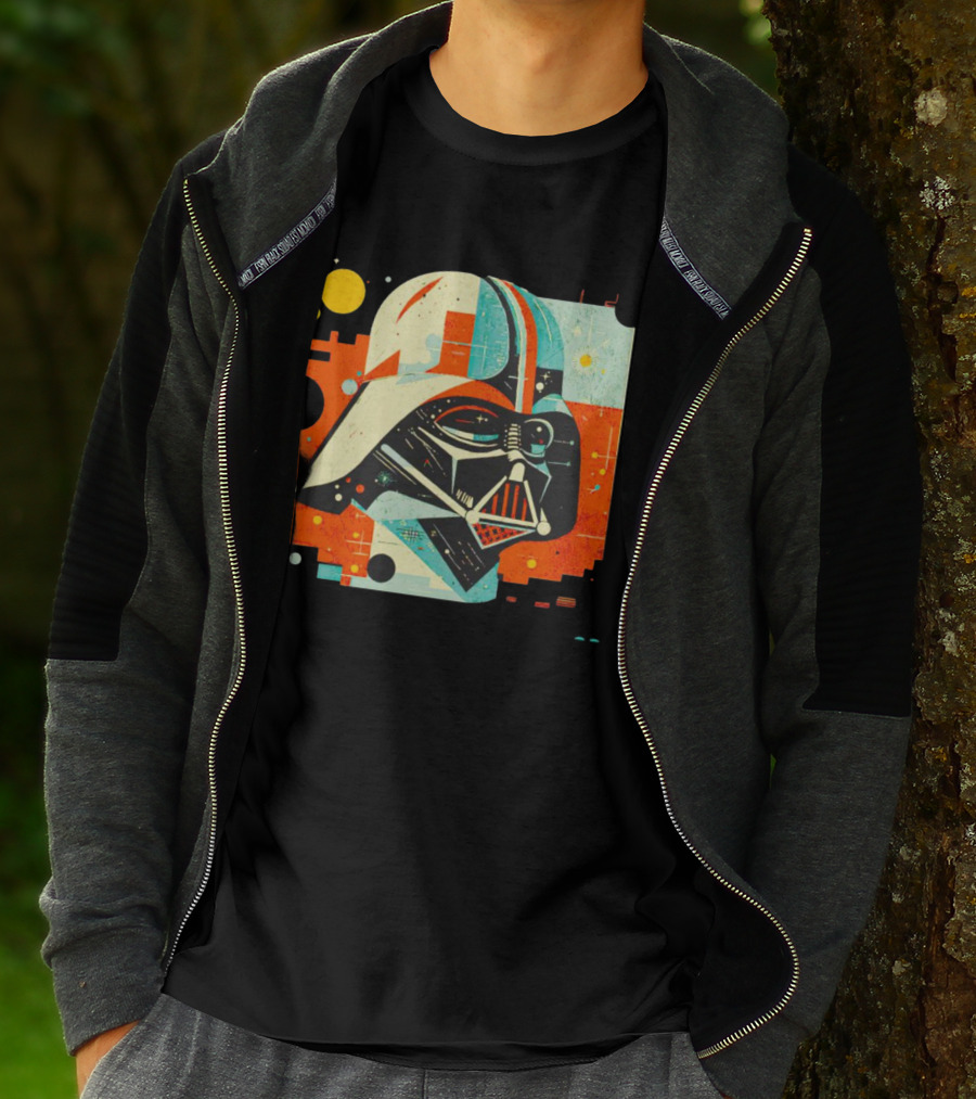 Darth Vader Dark Helmet Pop Art Retro T-Shirt