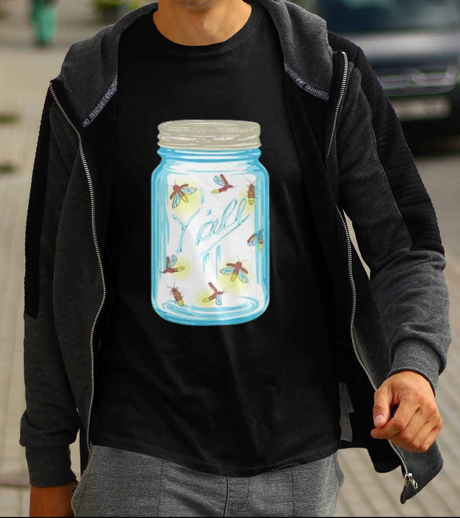Y’all Kyforky Fireflies In Mason Jar T-Shirt