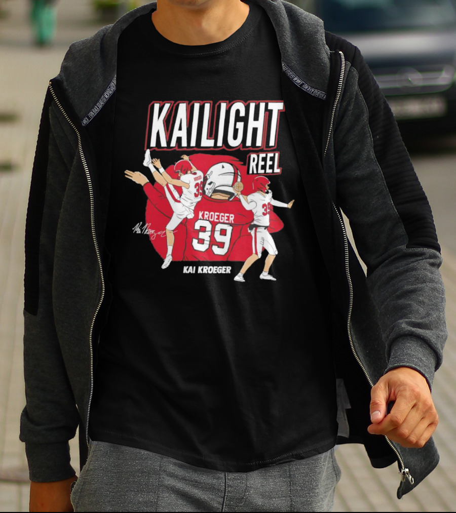Kailight Reel Kai Kroeger 39 South Carolina Gamecocks Football T-Shirt