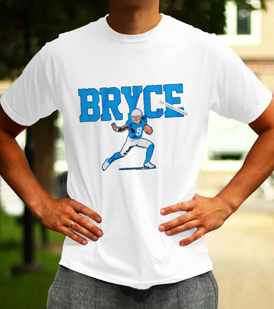 Bryce Young Pose Carolina Panthers Football T-Shirt