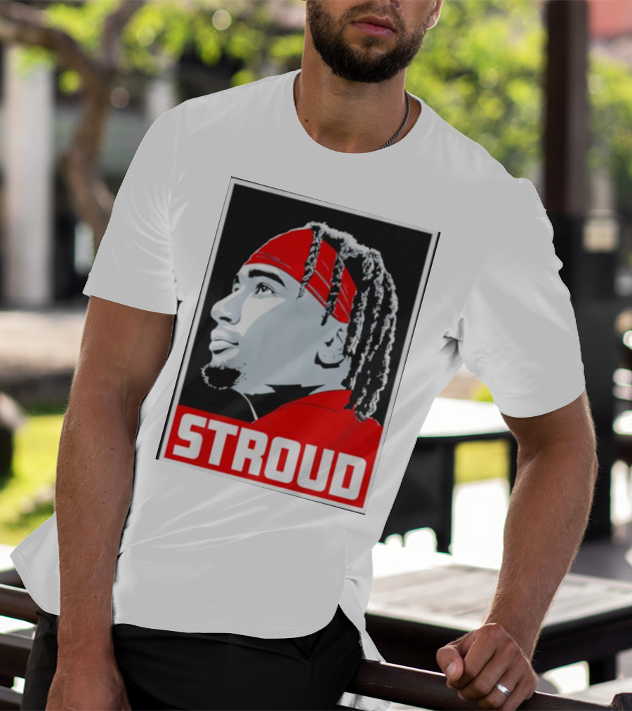 C.J. Stroud Ohio State Buckeyes Portrait Stroud T-Shirt