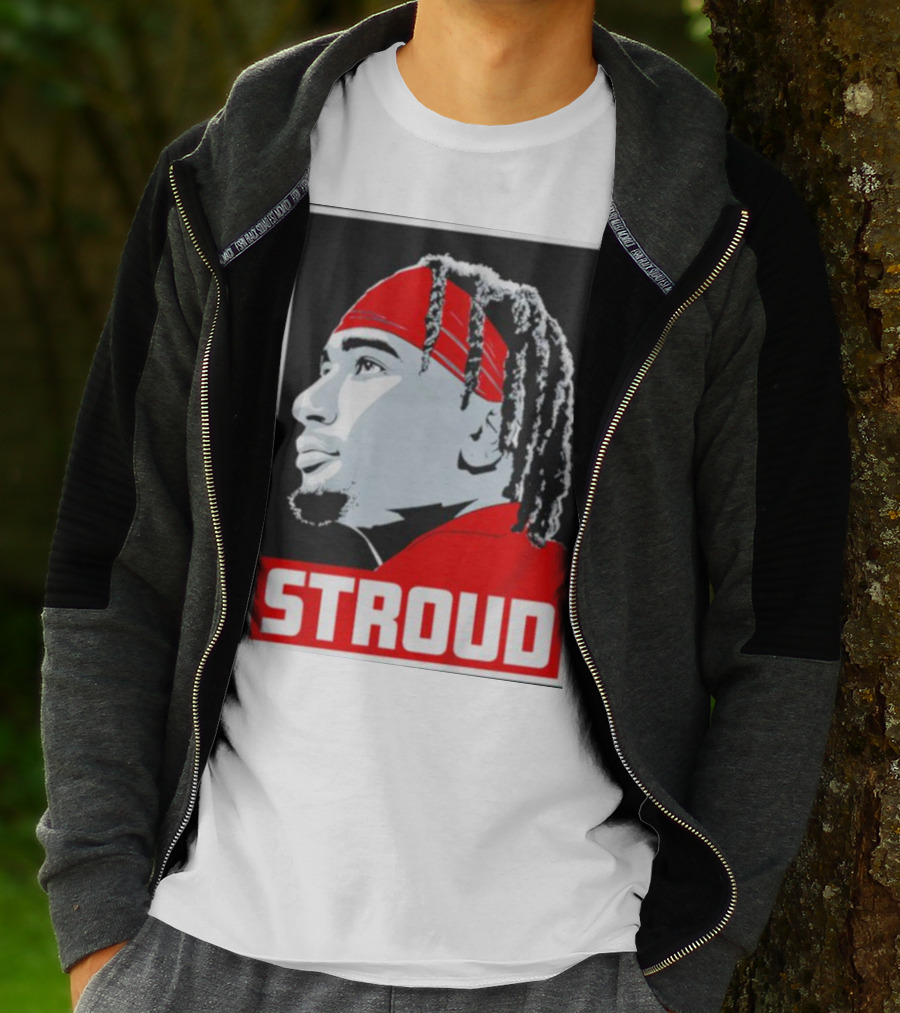 C.J. Stroud Ohio State Buckeyes Portrait Stroud T-Shirt