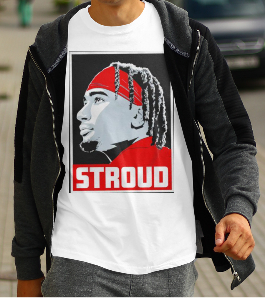 C.J. Stroud Ohio State Buckeyes Portrait Stroud T-Shirt