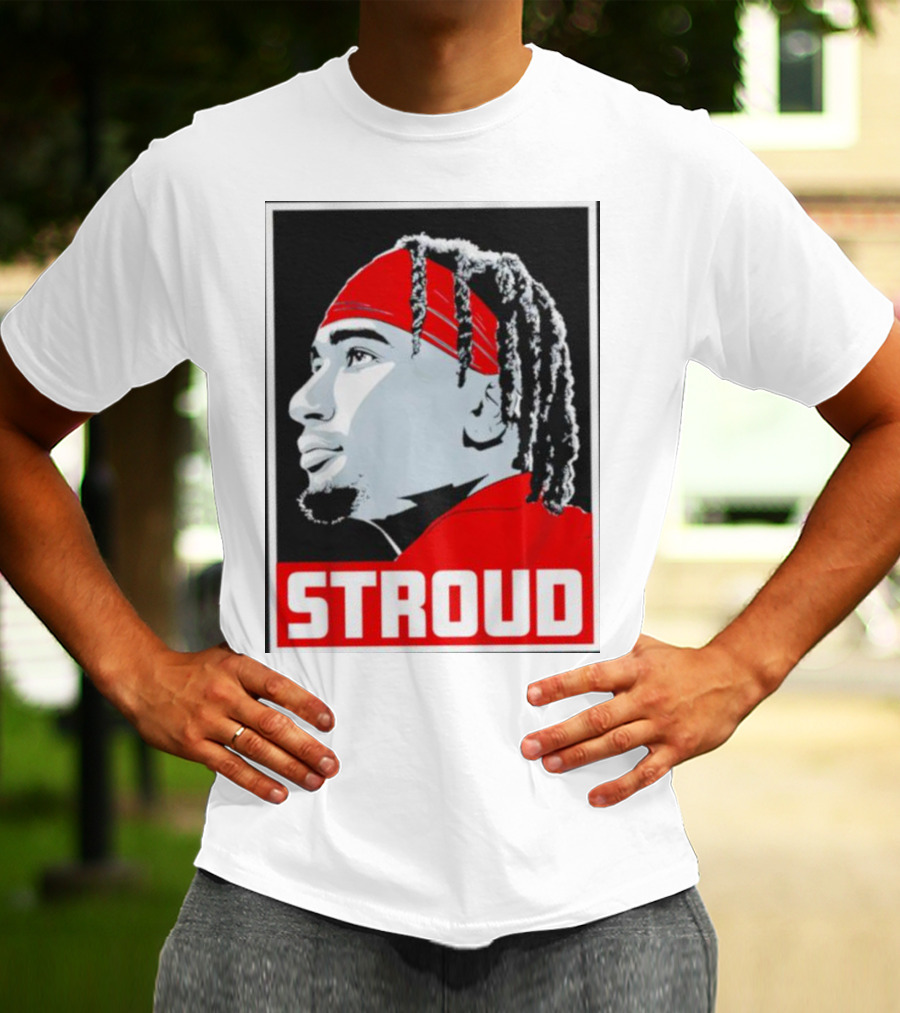 C.J. Stroud Ohio State Buckeyes Portrait Stroud T-Shirt