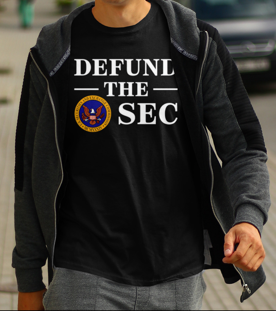 Defund The SEC US Securities And Exchange Commission Emblem T-Shirt