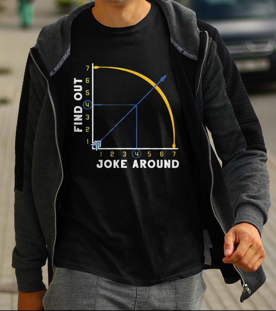 Denver Nuggets Joke Around Find Out Graph Chart T-Shirt