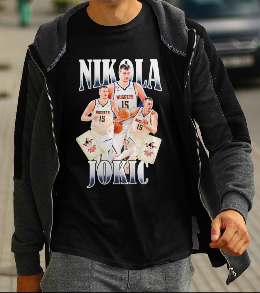 Nikola Jokic Nuggets NBA Joker Playing Cards T-Shirt