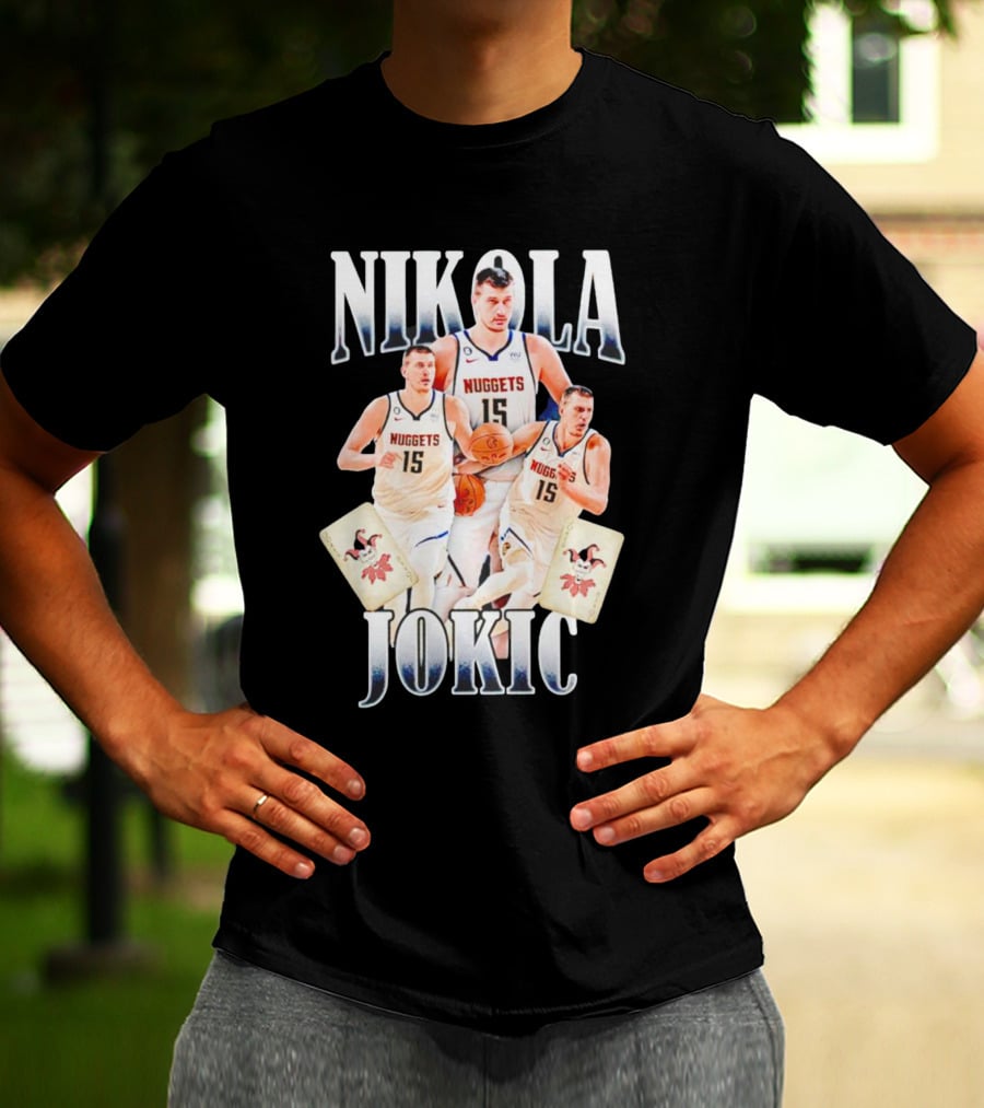Nikola Jokic Nuggets NBA Joker Playing Cards T-Shirt