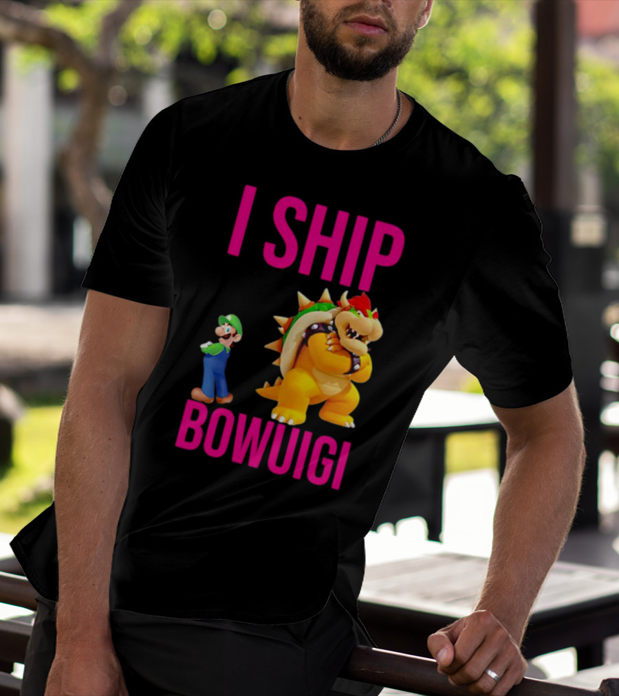 I Ship Bowuigi Super Mario Luigi Bowser T-Shirt