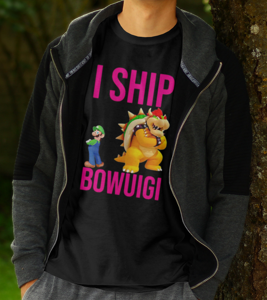 I Ship Bowuigi Super Mario Luigi Bowser T-Shirt