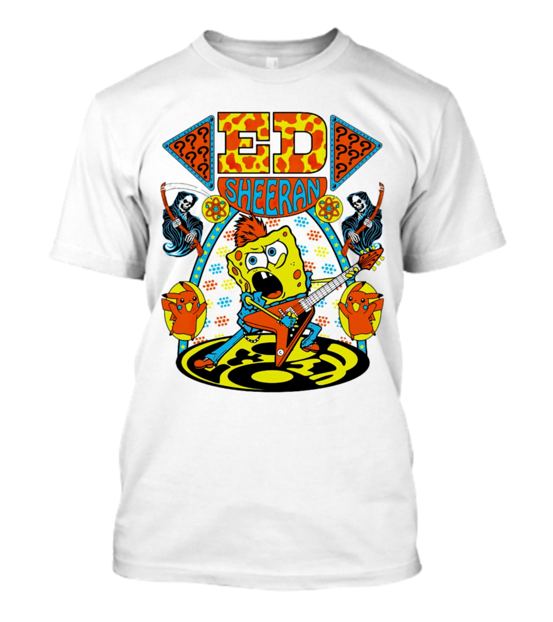 Ed Sheeran Spongebob Rock Band Fusion T-Shirt