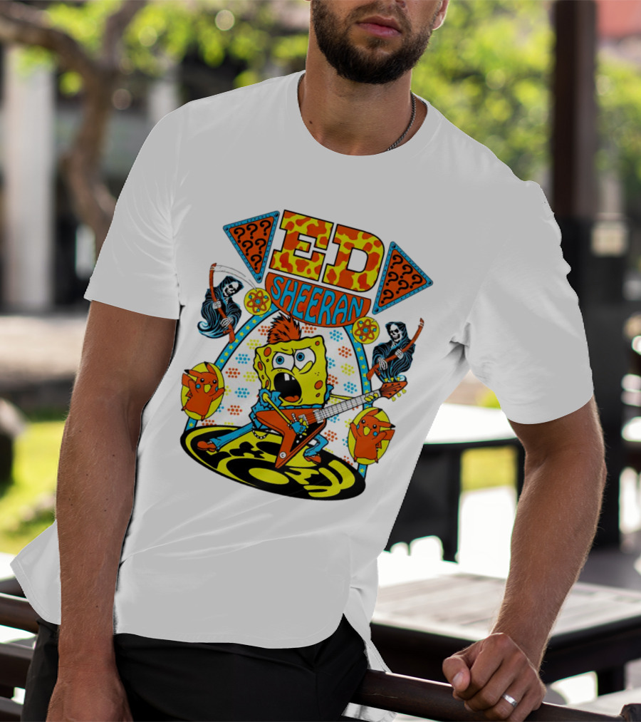 Ed Sheeran Spongebob Rock Band Fusion T-Shirt