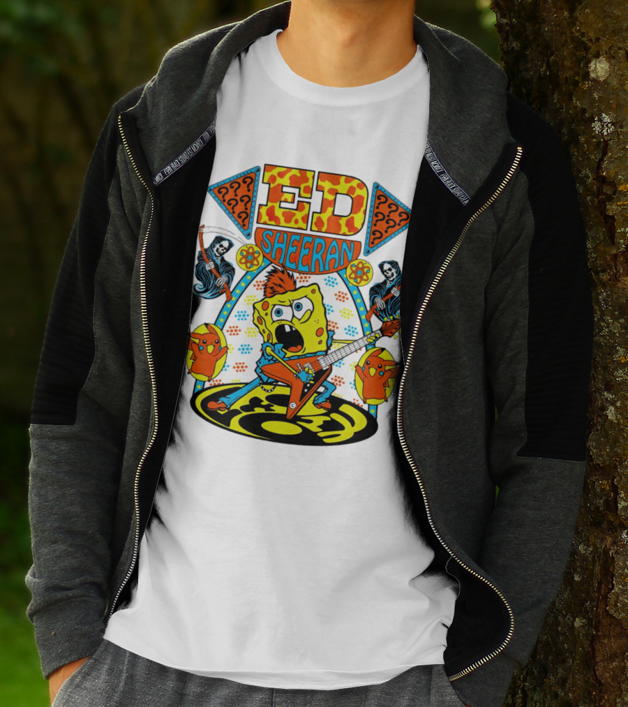 Ed Sheeran Spongebob Rock Band Fusion T-Shirt