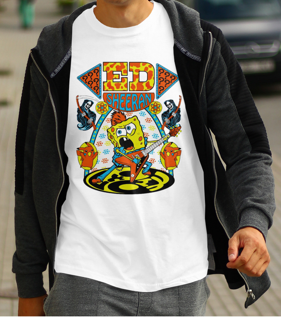 Ed Sheeran Spongebob Rock Band Fusion T-Shirt