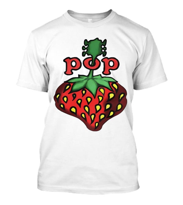 Strawberry Fields Pop Festival Logo With Strawberry T-Shirt